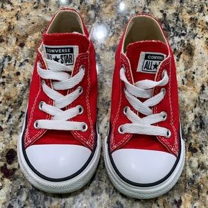 Red Converse All Star Toddler size 7